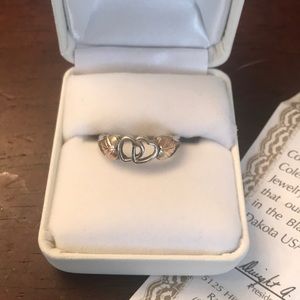 12k black hills gold ring